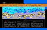 Lei para o Crescimento e a Oportunidade de África · Embaixada dos Estados Unidos da América No âmbito da AGOA, a fl orescente indústria de fl ores do Quénia tem acesso isento