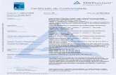 Certificado de Conformidadevel... · 18087-157 – Sorocaba – SP ... NBR NM 247-3:2002; Portarias INMETRO nº 640, de 30/11/2012 e ... ensaios parciais conforme definido na Portaria
