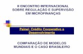 COMPARAÇÃO DE MODELOS MUNDIAIS E O CASO … · mundiais e o caso brasileiro. ... sistemas internacionais ... empreendimento e dos negÓcios jurÍdicos da cooperativa;