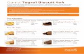 Gama Tegral Biscuit 4x4 - puratos.pt · Receita Tegral Biscuit 4x4 Choco: Tegral Biscuit 4x4 Choco....1kg ... A gama Tegral Biscuit 4x4 confere um excelente volume, uma miga fofa