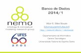 Banco de Dados 2014/1 - inf.ufes.brvitorsouza/wp-content/uploads/teaching-br... · Banco de Dados 2014/1 ... Página&do&curso& Abril&2014& Banco&de&Dados&(Esta9s:ca/Produção) ...