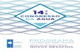 PROGRAMA - aprh.pt · 14.º CONGRESSO DA ÁGUA 1 A APRH, com o apoio do seu Núcleo Regional do Sul, organiza o 14.º Congresso da Água em Évo-ra, de 7 e 9 de março de 2018, dedicado