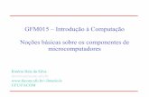 GFM015 – Introdução à Computação Noções básicas sobre os ...ilmerio/ic/ic_s1a_componentes.pdf · Fundamentos de programação 5. Estrutura de Dados 6. Modularização de