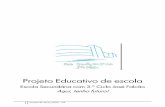 Projeto Educativo ESJF - apeejosefalcao.pt · O Liceu de Coimbra substituiu o Colégio das Artes, criado em 1548 (que então se extinguiu), e ... Aritmética, Álgebra, Geometria,