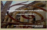 Informativo cultural 03-11 - Prefeitura Municipal de Luz · 03/11 - JUNHO 2011 INFORMATIVO CULTURAL – LUZ MG Serviço Municipal de Promoção da Cultura Rua Dezesseis de Março,