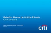 Relatório Mensal de Crédito Privado Citi Corretora · Relatório Mensal de Crédito ... total e as ofertas de CRAs totalizaram R$ 0,3 ... de 100% dos presentes para 50%+1% em 1ª