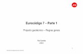 Eurocódigo 7 – Parte 1 - engucm.files.wordpress.com · LNEC. Seminário Eurocódigos Estruturais, 2010-05-18 2 Sumário • Enquadramento, objectivo e programa do EC 7 • Relevância