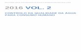 RELATÓRIO ANUAL DOS SERVIÇOS DE ÁGUAS …tulo: Relatório Anual dos Serviços de Águas e Resíduos em Portugal (2016) Volume 2 – Controlo da qualidade da água para consumo humano