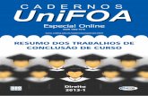 CONTABILIDADE E GESTÃO AMBIENTAL - web.unifoa.edu.brweb.unifoa.edu.br/.../resumos_tcc/2013-1/curso_direito_2013-1.pdf · ... Especial Online RESUMO DOS TRABALHOS ... o bem jurídico
