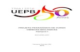 PROJETO PEDAGÓGICO DE CURSO CIÊNCIAS BIOLÓGICAS …proreitorias.uepb.edu.br/prograd/download/0150-2016-PPC-Campus-I... · INFRAESTRUTURA 150. 01. ... principalmente em Campina