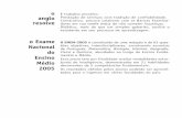 01 Capa e Introdu..o Enem · O ENEM-2005 é constituído de uma redação e de 63 ques-tões objetivas, interdisciplinares, envolvendo assuntos de Português, Matemática, Biologia,