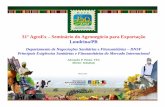 31º AgroEx – Seminário do Agronegócio para ...mapas.agricultura.gov.br/agroeventos/uploads/20100312_164429... · Eficazes, complexidade técnica, enganosas, ... COORDENAÇÃO
