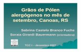Grãos de Pólen alergógenos no mês de setembro, Canoas, RSsites.ulbra.br/palinologia/alergogenos.pdf · A Polinose ou “febre do feno” (hay fever) é uma doença alérgica das