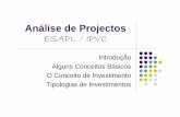 Análise de Projectos ESAPL / IPVC de Projectos/ApresentacaoAP1... · Uma definição de empresa zUma empresa é um sistema em que se coordenam, para atingir os seus fins, factores