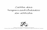 Carta das responsabilidades do artista - polis.org.brpolis.org.br/uploads/921/921.pdf · Bem distante do sonho apregoado por Modigliani. Sonho de artista, da arte revelando um mundo