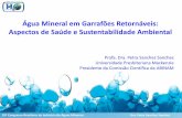 Água Mineral em Garrafões Retornáveis: de Saúde e ...termasworld.com/documentos/presentacion_petra-sanchez.pdf · Água Mineral Envasada em Garrafões Retornáveis Substância