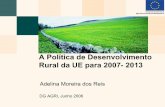 A Política de Desenvolvimento Rural da UE para 2007- 2013 · desenvolvimento rural para o período 2007-2013 ... 15 no eixo 1; 12 no eixo 2; 8 no eixo 3 ... 9No caso da silvicultura,