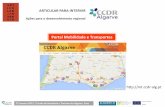 Portal Mobilidade e Transportes - ccdr-alg.pt · 3 27 Janeiro 2015 / Escola de Hotelaria e Turismo do Algarve, Faro A informação recolhida e tratada não está, na maioria dos casos,