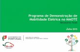 Programa de Demonstração de Mobilidade Elétrica no MAOTE · • Gabinete do Secretário de Estado do Ordenamento do Território e da Conservação da Natureza - GSEOTCN. Protocolo