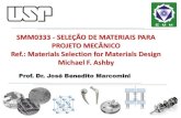 SMM0333 - SELEÇÃO DE MATERIAIS PARA PROJETO … 1.pdf · Grafite. ESPECIAIS - GRAFENO ... •É muito importante na fase inicial do projeto, examinar o menu completo de materiais,