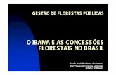 O IBAMA E AS CONCESSÕES FLORESTAIS NO BRASIL · Conceito de FLONA : “uma área com cobertura florestal de espécies ... exploração florestal autorizada (ha / ano) N°. de PMFS