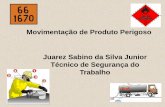 Movimentação de Produto Perigoso Juarez Sabino da Silva ... · cargas. •Avisar o transportador sobre qualquer irregularidade ... Em caso de acidentes rodoviários de cargas perigosas,