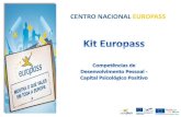 CENTRO NACIONAL EUROPASS · O estudo do Capital Psicológico Positivo debruça-se sobre 4 dimensões: o otimismo, esperança, auto-confiança e resiliência.