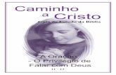 Caminho - bible-lessons.orgbible-lessons.org/languages/Portuguese/download-folders/01-Caminho... · - O Privilégio de Falar com Deus 11 - 13 a Cristo Caminho Guia de Estudo da Bíblia.