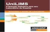 UniLIMS - unicorp.com.br · " Vidrarias e Grupo de Vidrarias." Clientes, Fornecedores e Ramos de Atividades. ... as Instruções de Trabalho (IT, POP, etc.). "Controle Estatístico