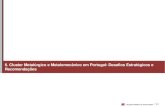 6. Cluster Metalúrgico e Metalomecânico em Portugal ... · avanço da sociedade do conhecimento, com a . terciarização das economias, com o . aquecimento global . e com a . ...