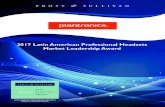 2017 Latin American Professional Headsets Market Leadership … · 2017-11-02 · do funcionário.1 Na América Latina (LATAM), ... que engloba distribuidores de ... O ruído continua