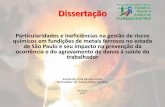 Seminário de Pesquisa II - Fundacentro · Particularidades e ineficiências na gestão de riscos químicos em fundições de metais ferrosos no estado de São Paulo e seu impacto