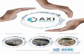 Uma empresa detentora da marca - CATALOGO...A Axi Ambiental foi fundada em 2011 para atuar no ramo de sistemas saneamento, tratamento de águas e eﬂuentes. No início de 2016 a empresa