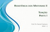 RESISTÊNCIA DOS MATERIAIS ORÇÃO PARTE I - Prof. Caetano (Resistência dos Materiais II – Aula 5) Material Didático Resistência dos Materiais (Hibbeler) – Parte 1 / 2 ... •Considerando