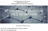 Efeito Hall quântico de vale no grafeno - fmt.if.usp.brluisdias/Teaching/PosGrad/MuitosCorpos2015/... · um fenômeno peculiar. Edwin Hall descreveu foi o surgimento de ... também