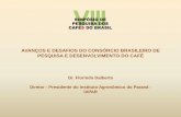 AVANÇOS E DESAFIOS DO CONSÓRCIO BRASILEIRO DE … · 2013-12-05 · Considerado um produto nobre para o agronegócio brasileiro como ... Estimulante para a prática de atividades