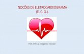 NOCÕES DE ELETROCARDIOGRAMA (E. C. G.). 4... · O coração é uma bomba que envia sangue para o resto do corpo, pela sua contração (sístole). ... a massa de tecido muscular é
