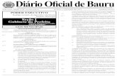 1 Diário Oficial de Bauru - bauru.sp.gov.br · UINT, 1 DE MIO DE 2.12Diário Oficial de Bauru DIRIO OICIL DE URU 1 PODER EXECUTIVO Rodrigo Antonio de Agostinho Mendonça Prefeito