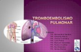 Autores: TR. Alexandra Santos TR. Manuel Valentimequipa1.weebly.com/uploads/2/7/3/9/273964/tromboembolismo_pulmonar... · complicação pulmonar aguda nesse grupo de pacientes (2,5%).