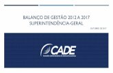 BALANÇO DE GESTÃO 2012 A 2017 SUPERINTENDÊNCIA …en.cade.gov.br/brics-presentations/plenary-1_alexandre-cordeiro... · BALANÇO DE GESTÃO 2012 A 2017 ... Atos de Concentração: