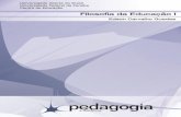 Arquivo de imagem da capa de Filosofia da Educação Ibiblioteca.virtual.ufpb.br/files/filosofia_da_educaaao_i... · Trilhas do Aprendente, Vol. 1 - Ed. 2009 - Filosofia da Educação