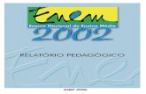 ENEM - RELATÓRIO PEDAGÓGICO 2002download.inep.gov.br/.../relatorio_pedagogico_enem_2002.pdf · A realização do Enem 2002 permitiu a consolidação de um modelo de avaliação