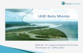 UHE Belo Monte - ibracon.org.br · SÍTIO BELO MONTE – Término da Casa de Força, ínicio do Canal de Fuga SÍTIO BELO MONTE – Vista geral do Canal de Fuga FLUXO FLUXO MORRO