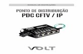 Manual Ponto de Distribuição PDC CFTV copy - volt.ind.brvolt.ind.br/manuais/pdccftv.pdf · CFTV/IP trabalha em conjunto com a fonte primária Power Net 1000 CFTV/IP. 3 CARACTERÍSTICAS