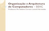 Organização e Arquitetura de Computadores – SI31Cpaginapessoal.utfpr.edu.br/sedianec/disciplina-de-organizacao-e... · 1 Arquiteturas gerais de computadores Marco da Arquitetura