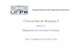 Conversão de Energia I - clodomirovilaunsihuay.weebly.com · Capítulo 7 –Maquinas Rotativas de Corrente Contínua TORO, V. Del, MARTINS, O. A. Fundamentos de Máquinas Elétricas.