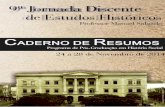 CADERNO DE RESUMOS DA · Cidadania estrangeira: apontamentos para compreensões da ideia de cidadania de Domingo Faustino Sarmiento em seu exilio no Chile ... pesquisa e uso como