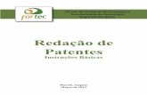 Redação de Patentes - [ NIT RIO ] de Patentes - FORTEC.pdf · de inovação e das atividades relacionadas à propriedade intelectual ... “As massas de biscoito já existem no