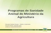 Programas de Sanidade Animal do Ministério da Agricultura de saude publica/progr. de sanidade animal... · 10/02/2007 · · Piroplasmose equina · Rinopneumonía equina · Surra