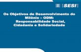 Os Objetivos de Desenvolvimento do Milênio ODM ...44085].pdf · Missão e Visão Missão Promover a qualidade de vida do trabalhador e de seus dependentes, com foco na educação,